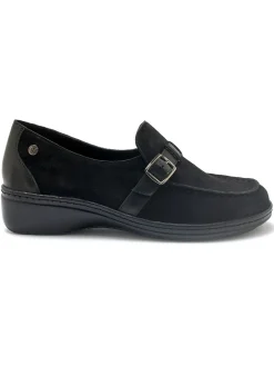 Femme Pédiconfort Mocassins élastiqués en cuir