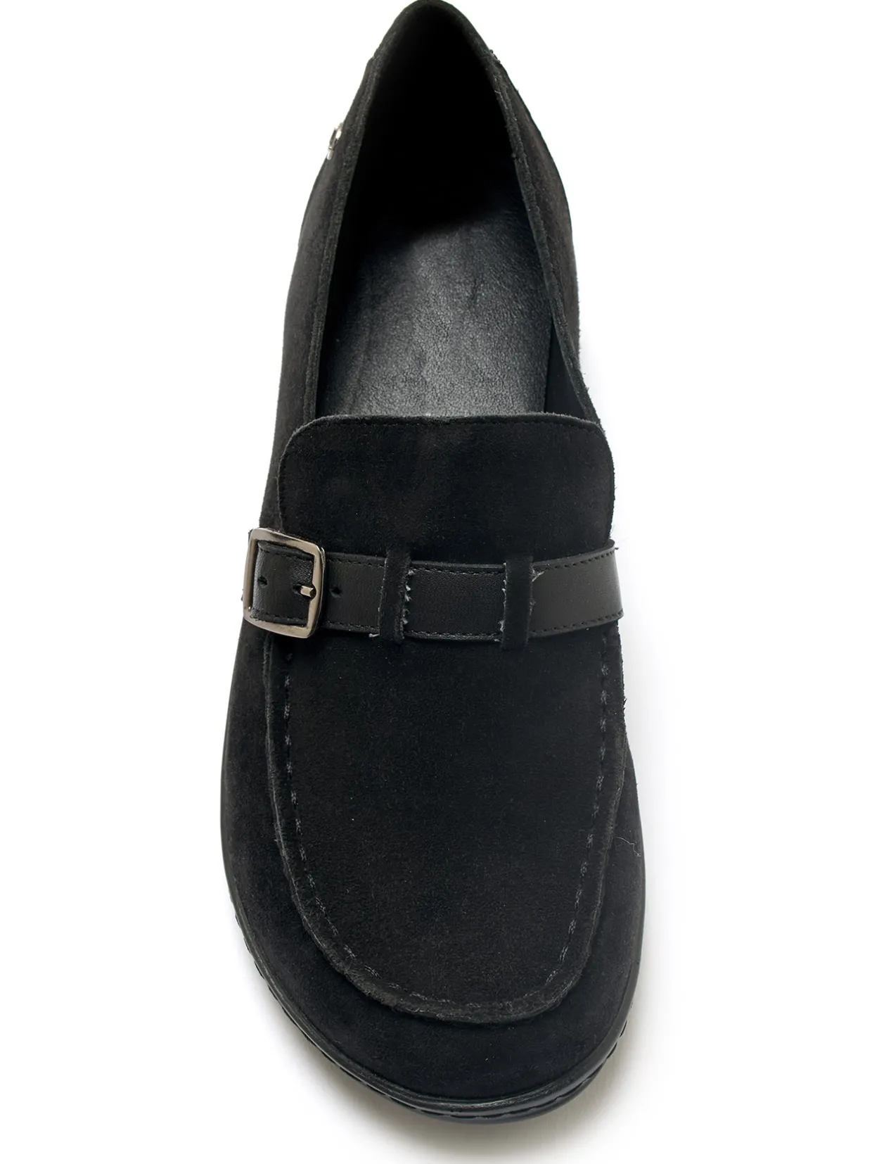 Femme Pédiconfort Mocassins élastiqués en cuir