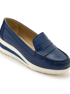 Femme Pédiconfort Mocassins plateau cousu main