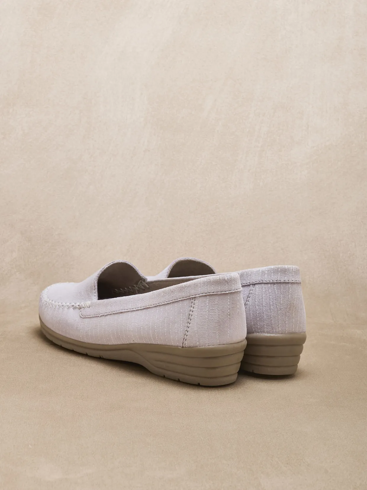 Femme Pédiconfort Mocassins souples tout cuir