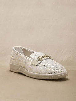 Femme Pédiconfort Mocassins textile intérieur éponge