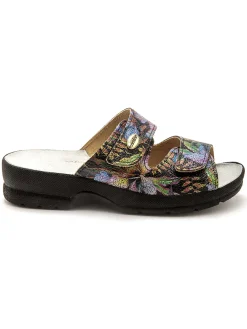 Femme Pédiconfort Mules à scratch extra larges