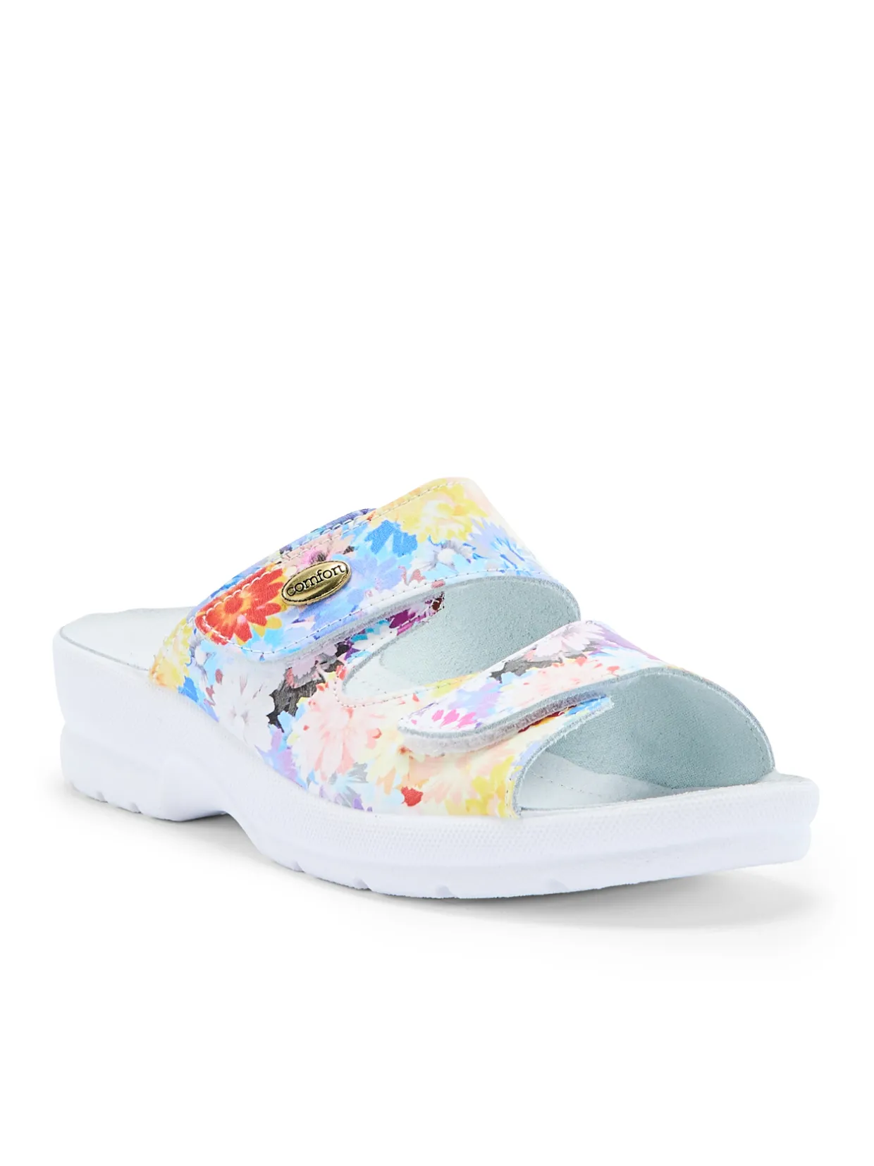 Femme Pédiconfort Mules à scratch extra larges