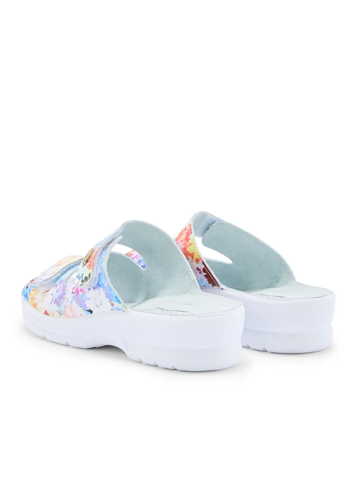 Femme Pédiconfort Mules à scratch extra larges