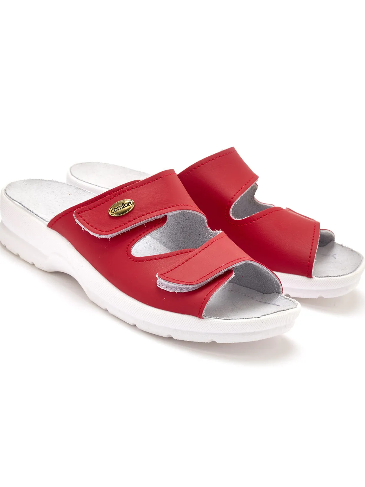 Femme Pédiconfort Mules à scratch extra larges