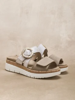 Femme Pédiconfort Mules à scratchs aérosemelle amovible