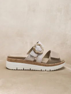 Femme Pédiconfort Mules à scratchs aérosemelle amovible