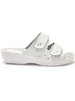 Femme Pédiconfort Mules à scratchs ouverture totale