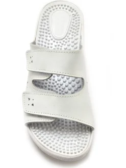 Femme Pédiconfort Mules à scratchs ouverture totale