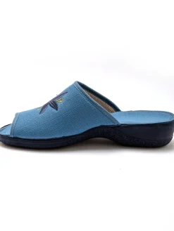 Femme Pédiconfort Mules brodées doublure éponge