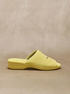 Femme Pédiconfort Mules brodées doublure éponge