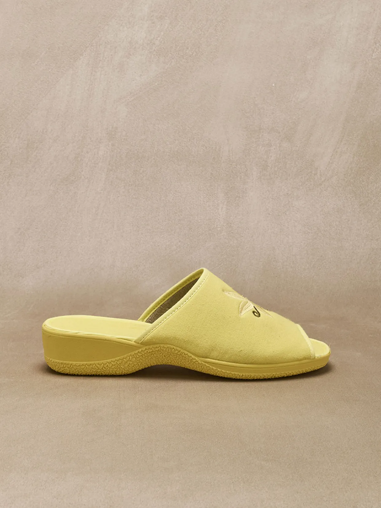 Femme Pédiconfort Mules brodées doublure éponge