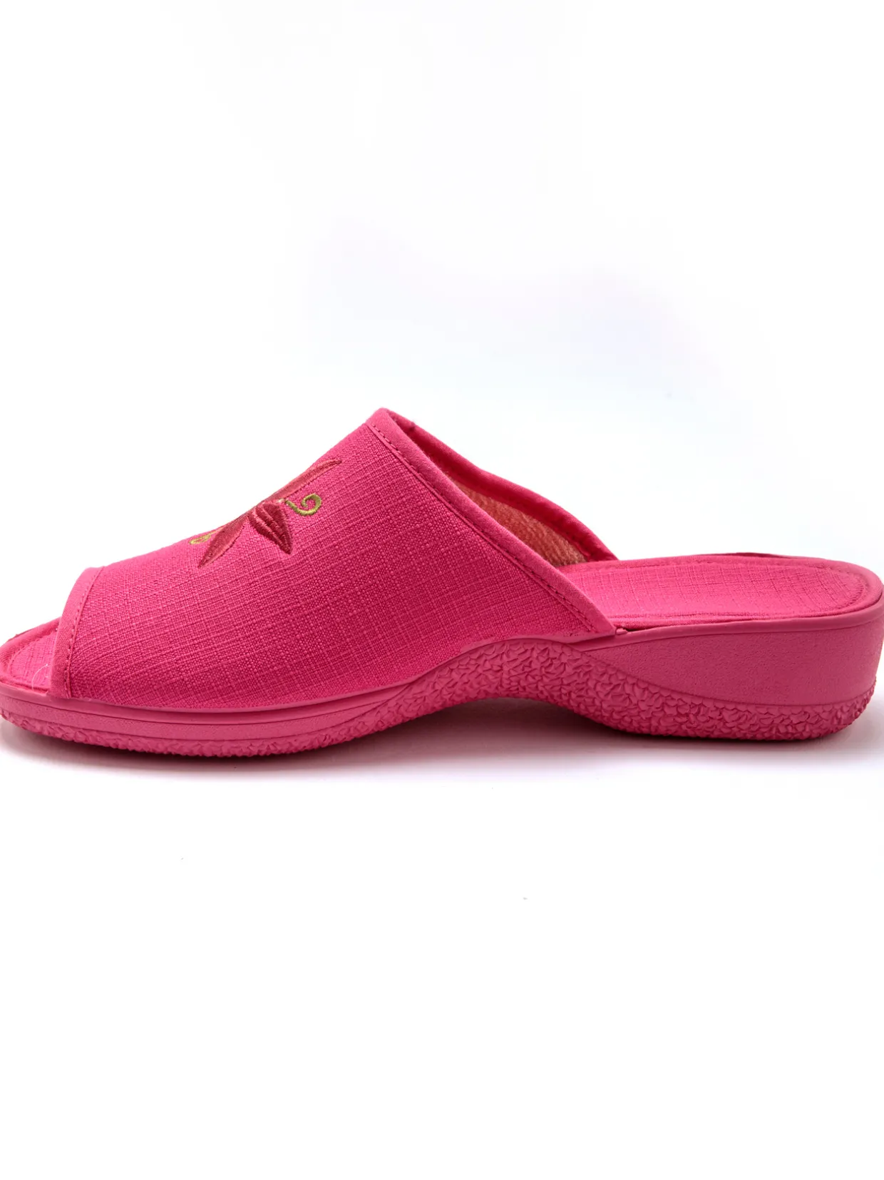 Femme Pédiconfort Mules brodées doublure éponge