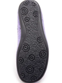 Femme Pédiconfort Mules brodées grande largeur