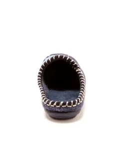 Femme Pédiconfort Mules brodées grande largeur