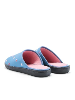 Femme Pédiconfort Mules brodées intérieur éponge