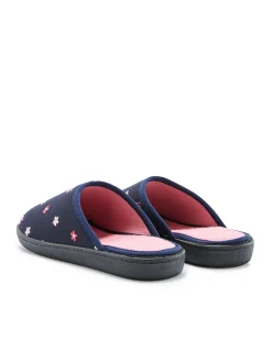 Femme Pédiconfort Mules brodées intérieur éponge