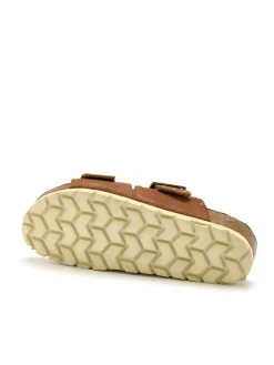 Femme Pédiconfort Mules cuir velours à boucles