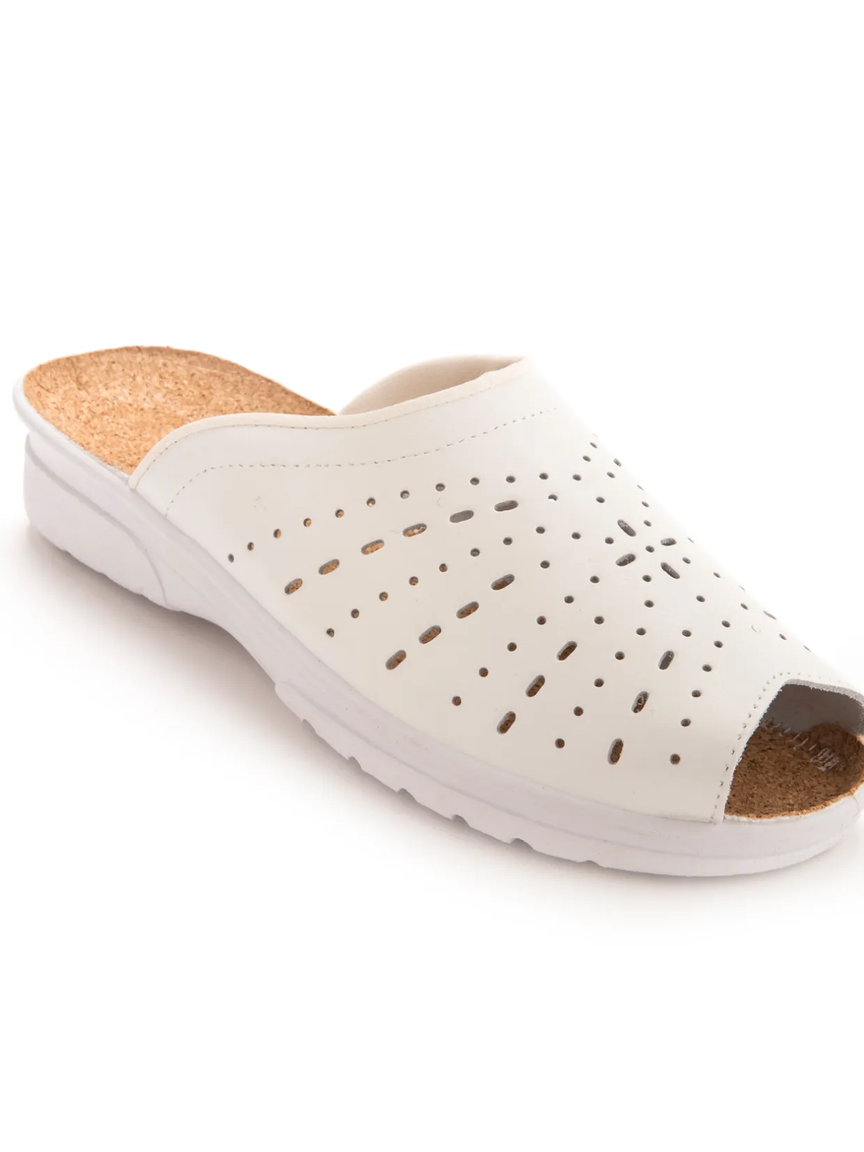 Femme Pédiconfort Mules en cuir à galbe anatomique