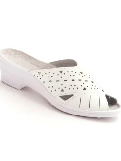 Femme Pédiconfort Mules en cuir ajouré