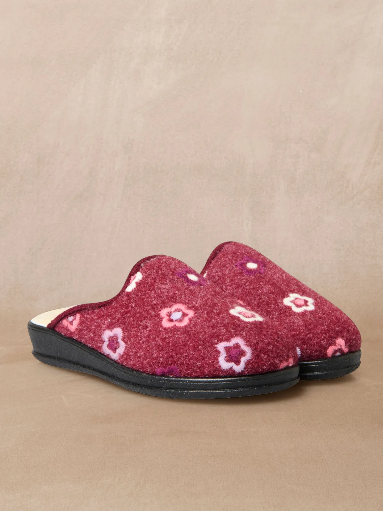 Femme Pédiconfort Mules entièrement fourrées laine