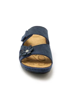 Femme Pédiconfort Mules fantaisie à patte scratch