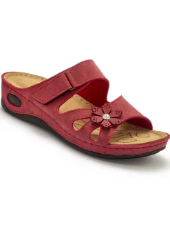 Femme Pédiconfort Mules fantaisie à patte scratch