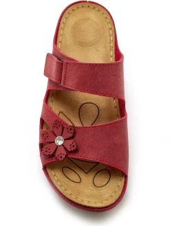 Femme Pédiconfort Mules fantaisie à patte scratch