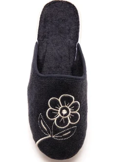 Femme Pédiconfort Mules fermées brodées