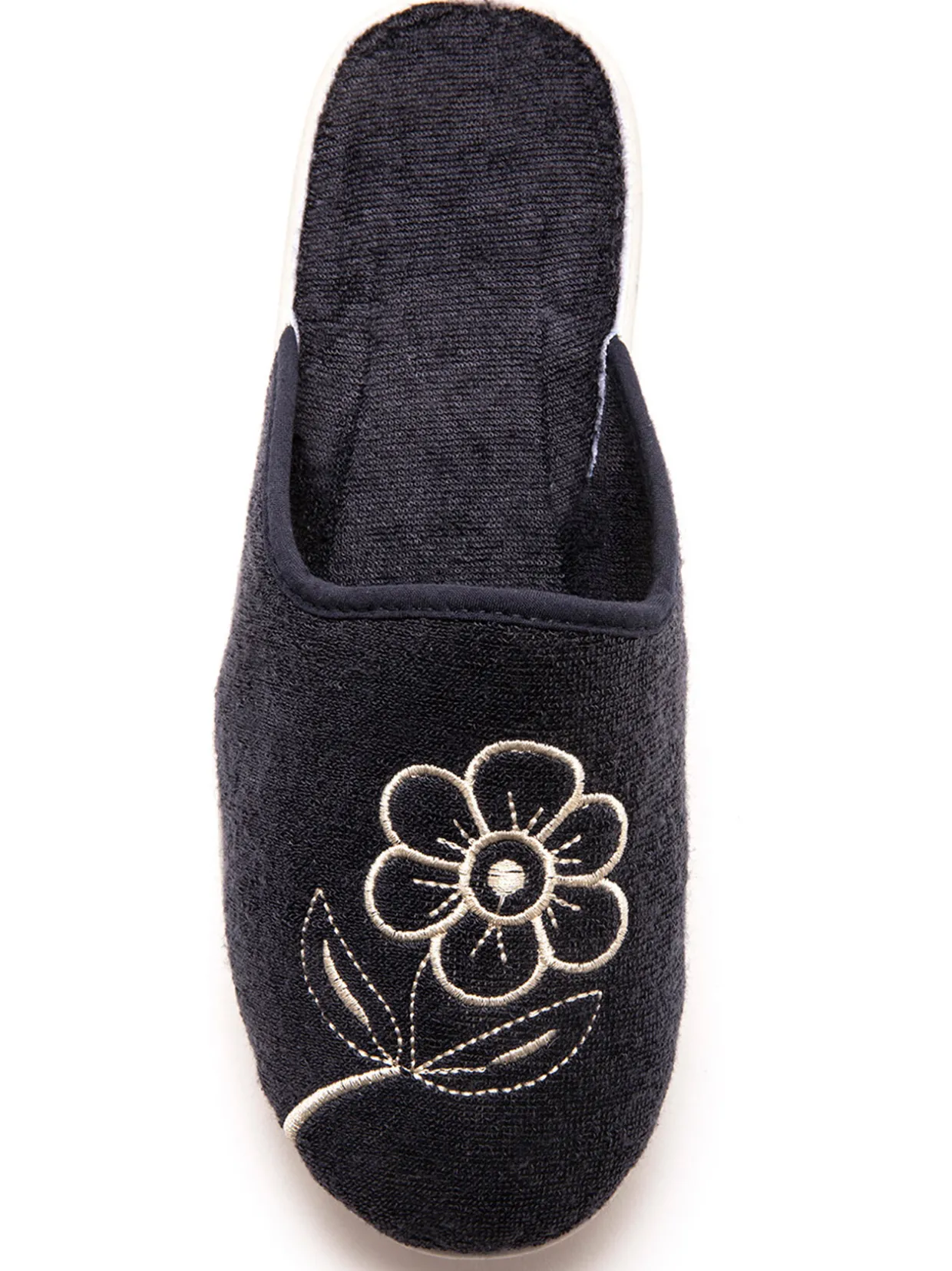 Femme Pédiconfort Mules fermées brodées