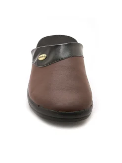 Homme Pédiconfort Mules mixtes cuir intérieur éponge