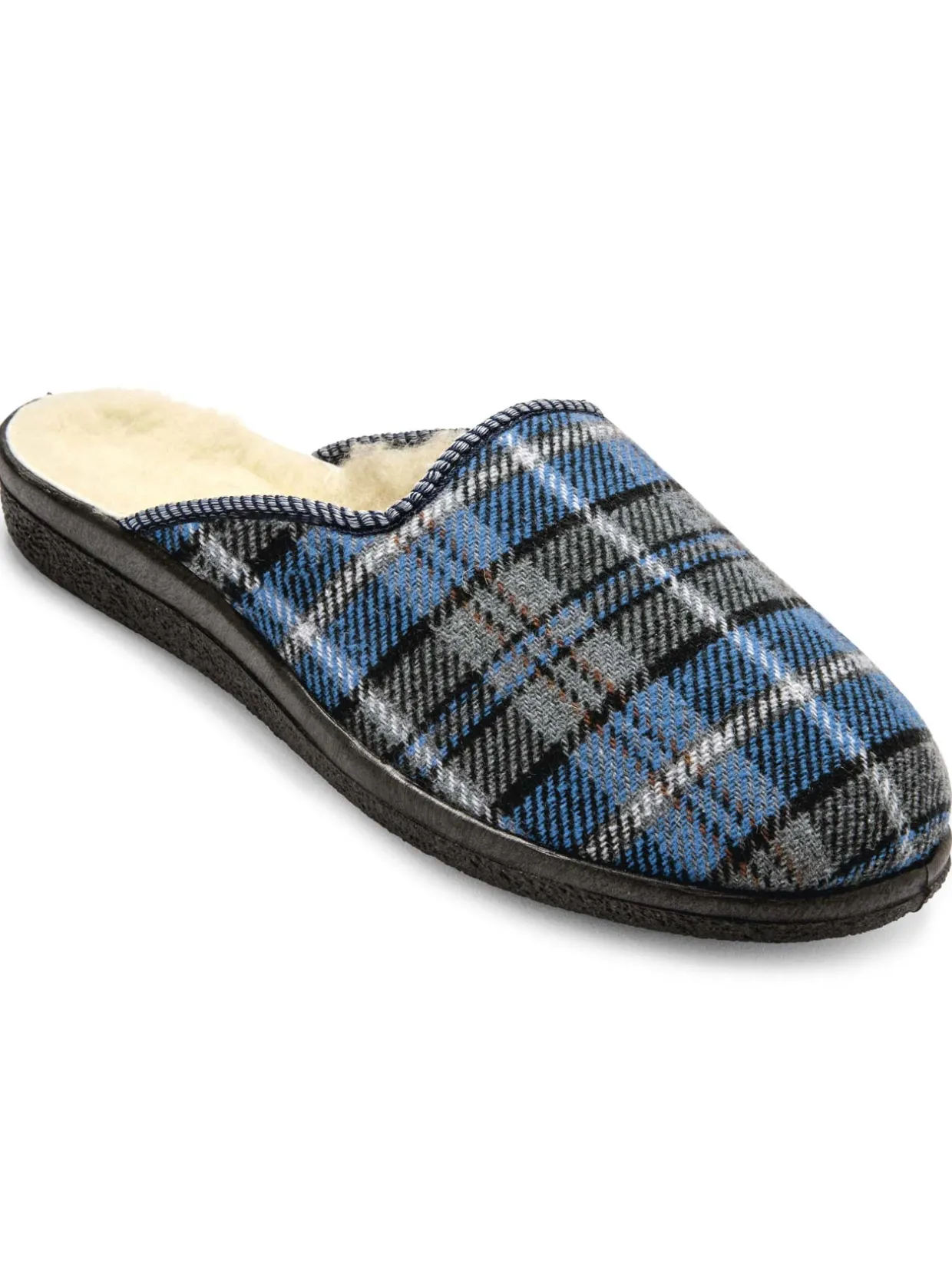 Homme Pédiconfort Mules mixtes fourrées laine majoritaire