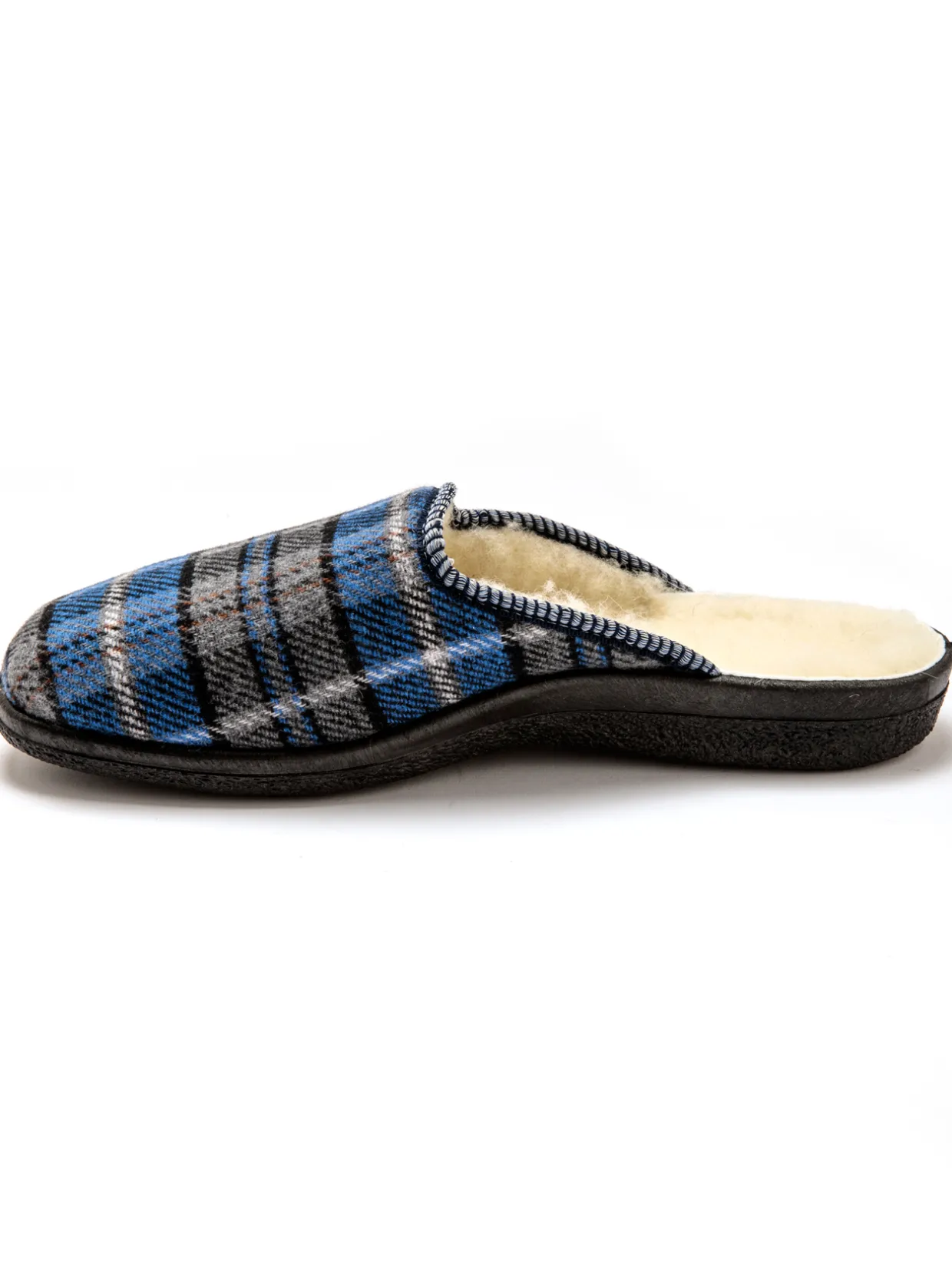 Homme Pédiconfort Mules mixtes fourrées laine majoritaire