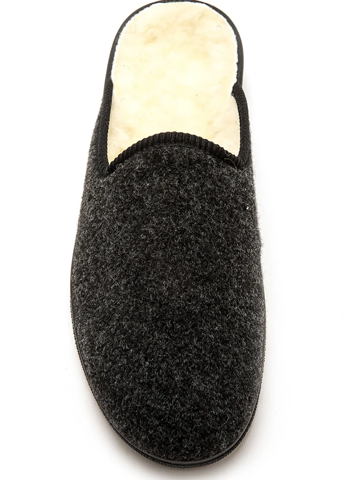 Homme Pédiconfort Mules mixtes fourrées laine majoritaire