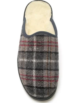 Homme Pédiconfort Mules mixtes fourrées laine majoritaire