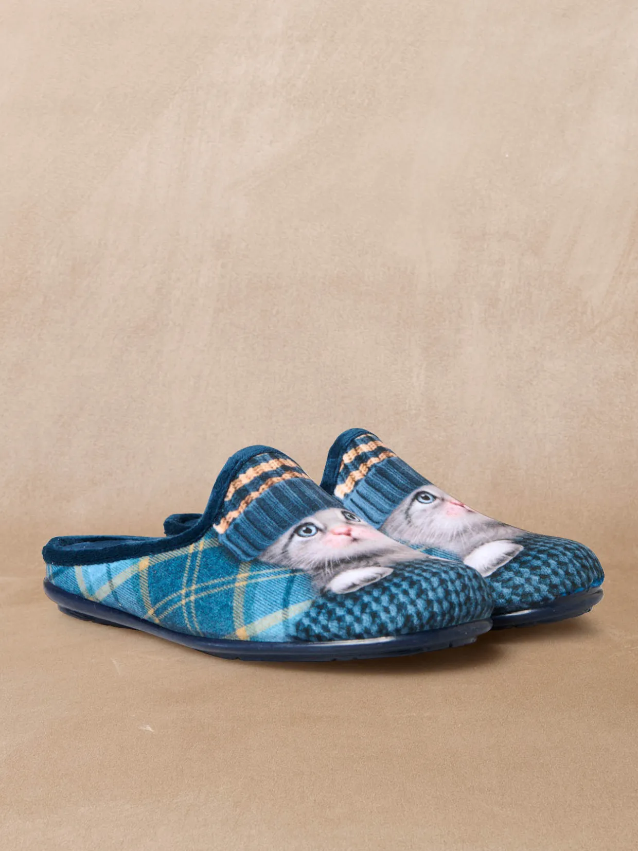 Femme Pédiconfort Mules motif chat ou chien