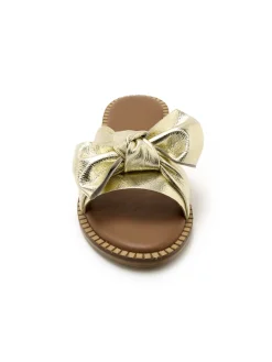 Femme Pédiconfort Mules noeud fantaisie tout cuir