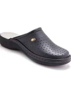 Femme Pédiconfort Mules ultra légères en cuir