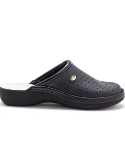 Femme Pédiconfort Mules ultra légères en cuir