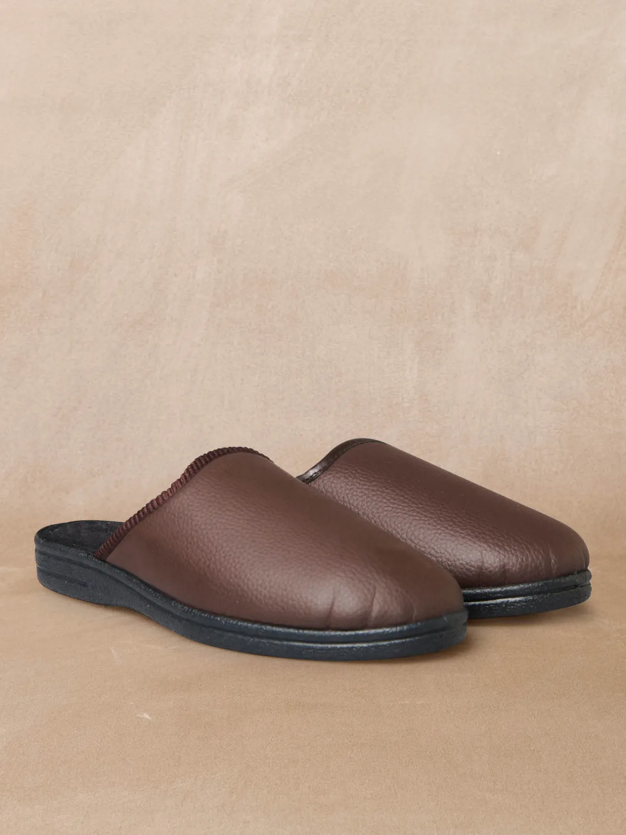 Homme Pédiconfort Mules unies homme
