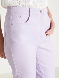 Femme Daxon Pantacourt 5 poches coupe droite