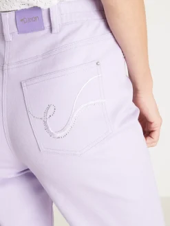 Femme Daxon Pantacourt 5 poches coupe droite