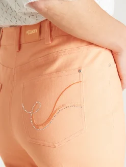 Femme Daxon Pantacourt 5 poches coupe droite