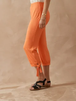 Femme Daxon Pantacourt en maille style sarouel