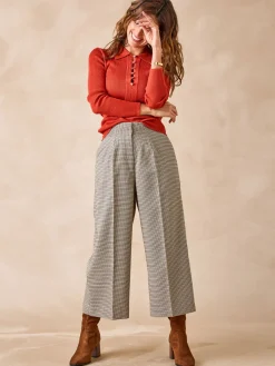 Femme Daxon Pantacourt large élastiqué dos