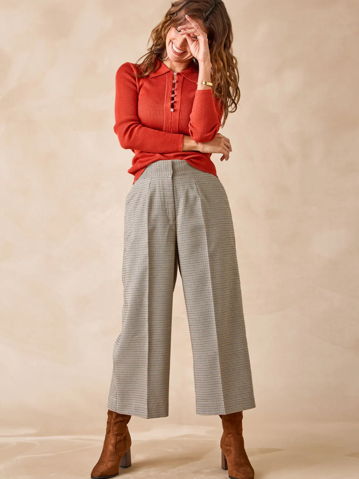 Femme Daxon Pantacourt large élastiqué dos