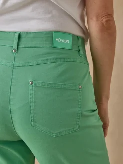 Femme Daxon Pantacourt élastiqué en gabardine