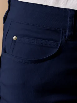 Femme Daxon Pantacourt élastiqué en gabardine