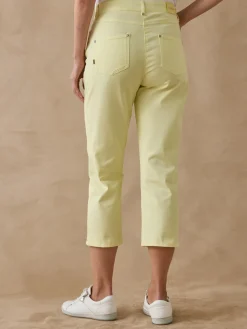 Femme Daxon Pantacourt élastiqué en gabardine