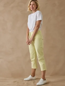 Femme Daxon Pantacourt élastiqué en gabardine